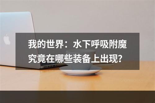 我的世界：水下呼吸附魔究竟在哪些装备上出现？