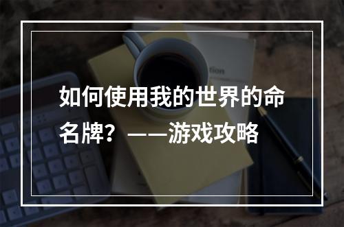 如何使用我的世界的命名牌？——游戏攻略