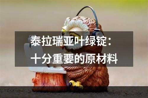 泰拉瑞亚叶绿锭：十分重要的原材料