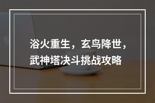 浴火重生，玄鸟降世，武神塔决斗挑战攻略