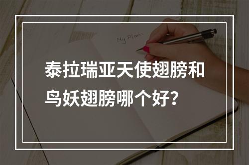 泰拉瑞亚天使翅膀和鸟妖翅膀哪个好？