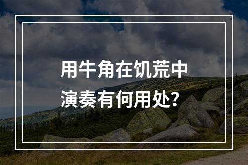 用牛角在饥荒中演奏有何用处？