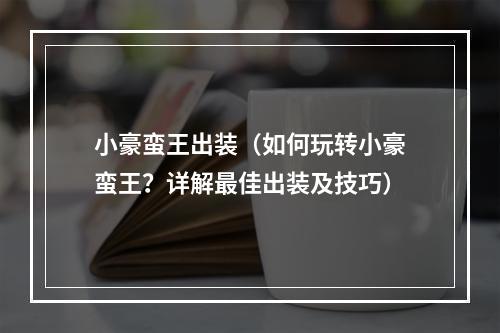 小豪蛮王出装（如何玩转小豪蛮王？详解最佳出装及技巧）