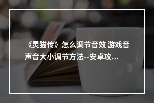 《灵猫传》怎么调节音效 游戏音声音大小调节方法--安卓攻略网