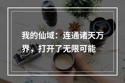 我的仙域：连通诸天万界，打开了无限可能