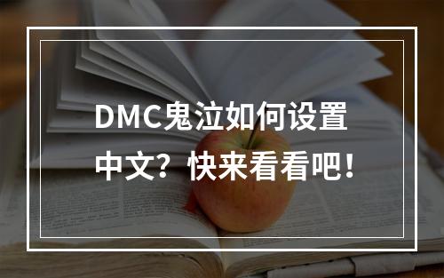 DMC鬼泣如何设置中文？快来看看吧！