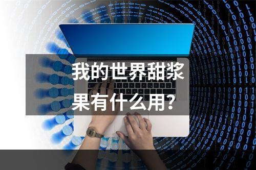 我的世界甜浆果有什么用？