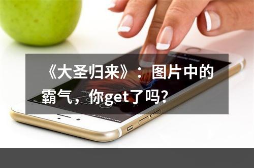 《大圣归来》：图片中的霸气，你get了吗？