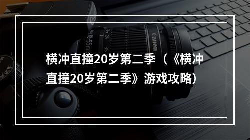 横冲直撞20岁第二季（《横冲直撞20岁第二季》游戏攻略）