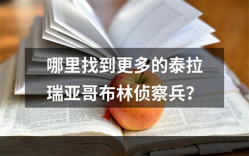 哪里找到更多的泰拉瑞亚哥布林侦察兵？