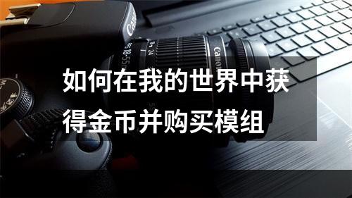 如何在我的世界中获得金币并购买模组