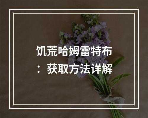 饥荒哈姆雷特布：获取方法详解