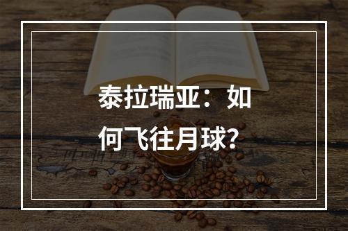 泰拉瑞亚：如何飞往月球？