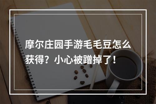 摩尔庄园手游毛毛豆怎么获得？小心被蹭掉了！