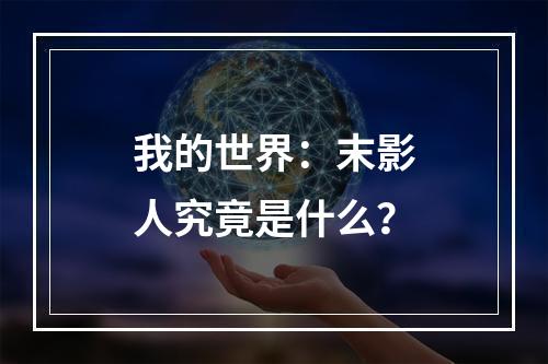 我的世界：末影人究竟是什么？