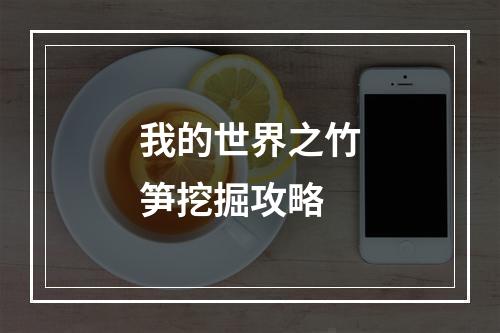 我的世界之竹笋挖掘攻略