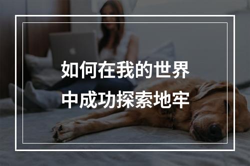 如何在我的世界中成功探索地牢