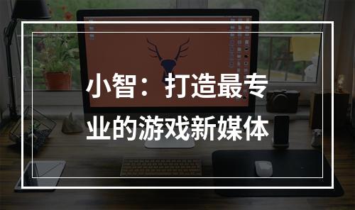 小智：打造最专业的游戏新媒体