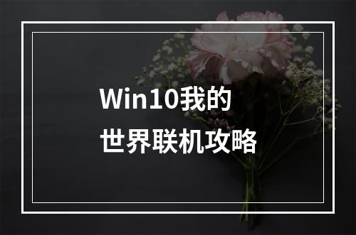 Win10我的世界联机攻略