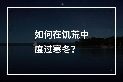 如何在饥荒中度过寒冬？