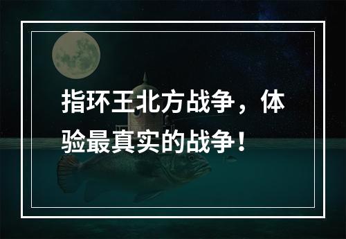 指环王北方战争，体验最真实的战争！