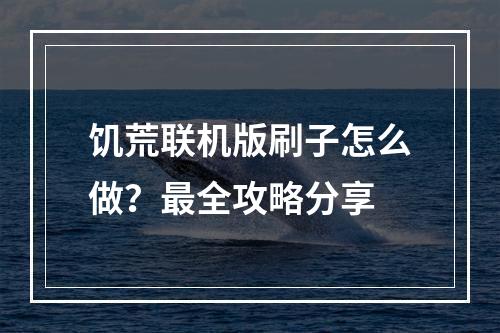 饥荒联机版刷子怎么做？最全攻略分享