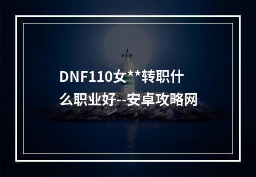 DNF110女**转职什么职业好--安卓攻略网