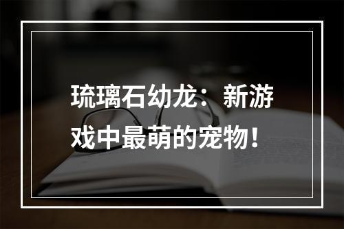 琉璃石幼龙：新游戏中最萌的宠物！