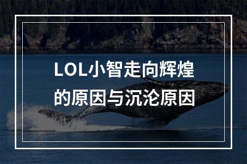 LOL小智走向辉煌的原因与沉沦原因