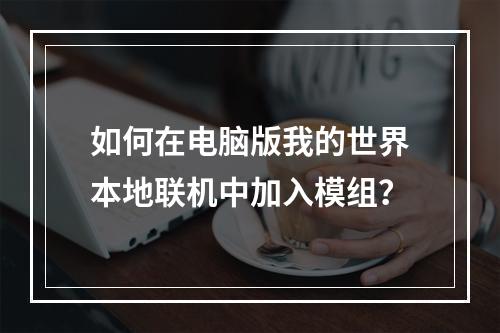 如何在电脑版我的世界本地联机中加入模组？