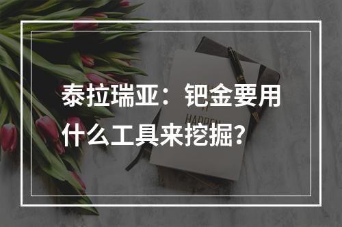 泰拉瑞亚：钯金要用什么工具来挖掘？