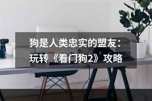 狗是人类忠实的盟友：玩转《看门狗2》攻略