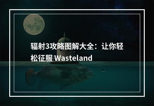 辐射3攻略图解大全：让你轻松征服 Wasteland