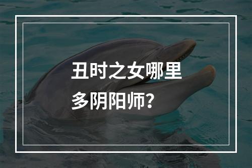 丑时之女哪里多阴阳师？