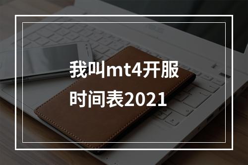 我叫mt4开服时间表2021