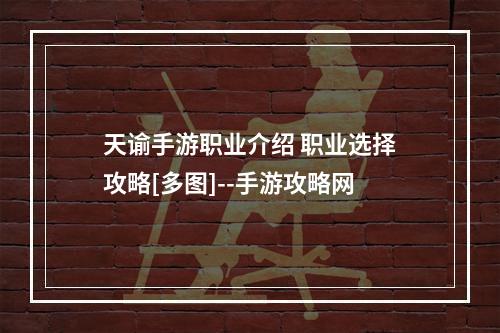 天谕手游职业介绍 职业选择攻略[多图]--手游攻略网