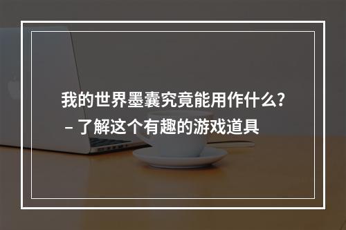 我的世界墨囊究竟能用作什么？ – 了解这个有趣的游戏道具