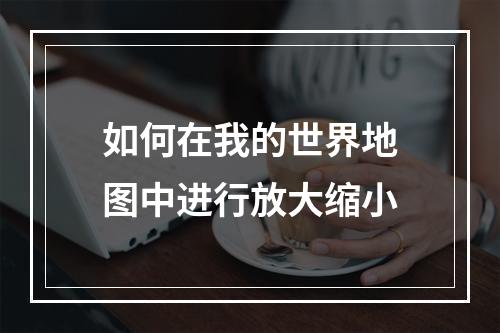 如何在我的世界地图中进行放大缩小