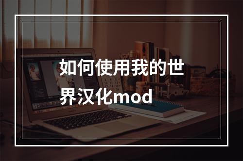 如何使用我的世界汉化mod