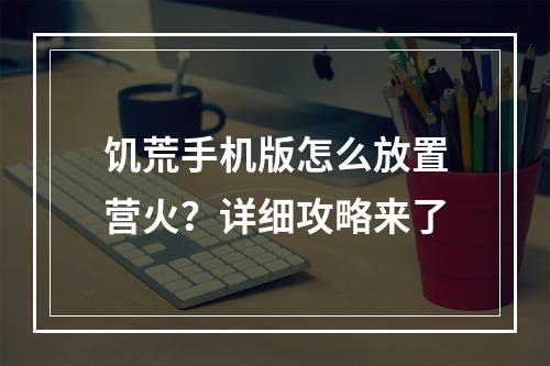 饥荒手机版怎么放置营火？详细攻略来了