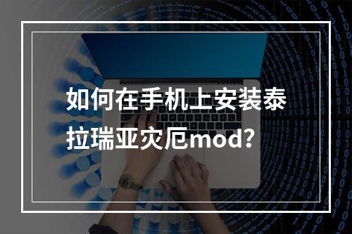 如何在手机上安装泰拉瑞亚灾厄mod？