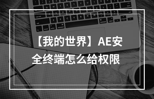 【我的世界】AE安全终端怎么给权限