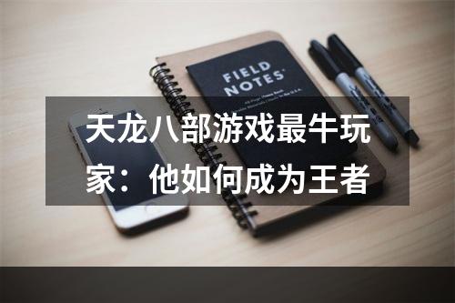 天龙八部游戏最牛玩家：他如何成为王者