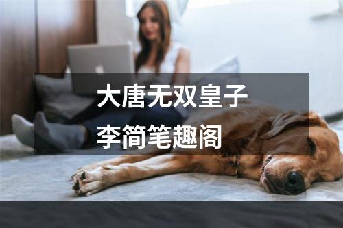 大唐无双皇子李简笔趣阁