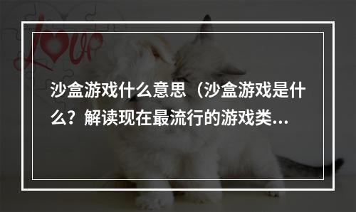 沙盒游戏什么意思（沙盒游戏是什么？解读现在最流行的游戏类型！）