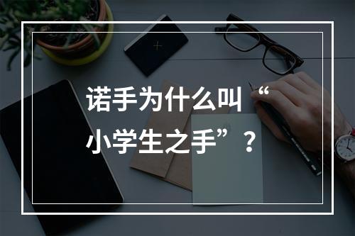 诺手为什么叫“小学生之手”？