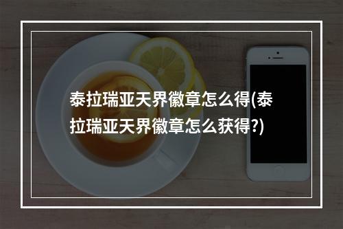 泰拉瑞亚天界徽章怎么得(泰拉瑞亚天界徽章怎么获得?)