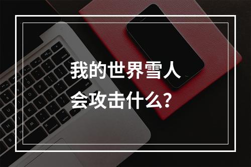 我的世界雪人会攻击什么？