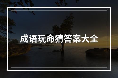 成语玩命猜答案大全