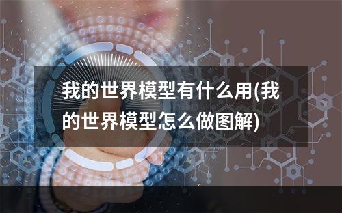 我的世界模型有什么用(我的世界模型怎么做图解)